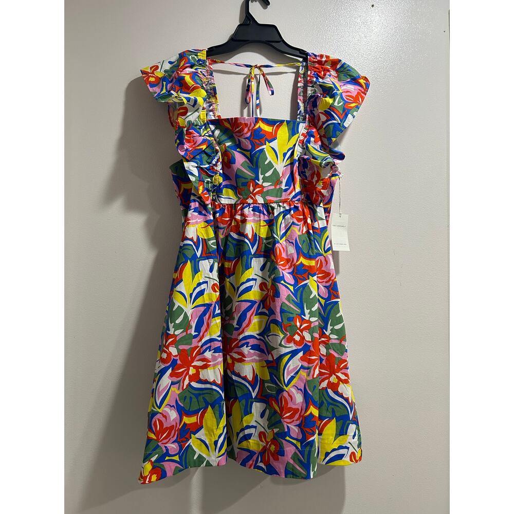 Free Assembly Floral Fit & Flare Midi Dress Size L NWT - Picture 2 of 9